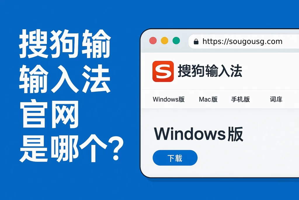 搜狗输入法官网打不开？正确下载路径与快速镜像地址推荐